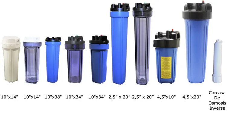 CARCASAS PARA FILTRO DE AGUA