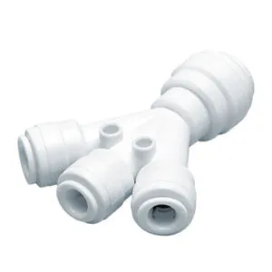 ACOPLE RAPIDO PARA TRATAMIENTO DE AGUA DIVISOR EN W, 4 TUBOS